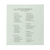 の結婚チェックリスト ノートパッド (正面)