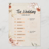 の結婚チェックリスト 招待状 (正面/裏面)