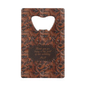 の結婚ツフェイクール革の外観 クレジットカード栓抜き (裏面)