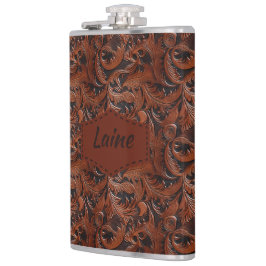 の結婚ツフェイクール革の外観 フラスク