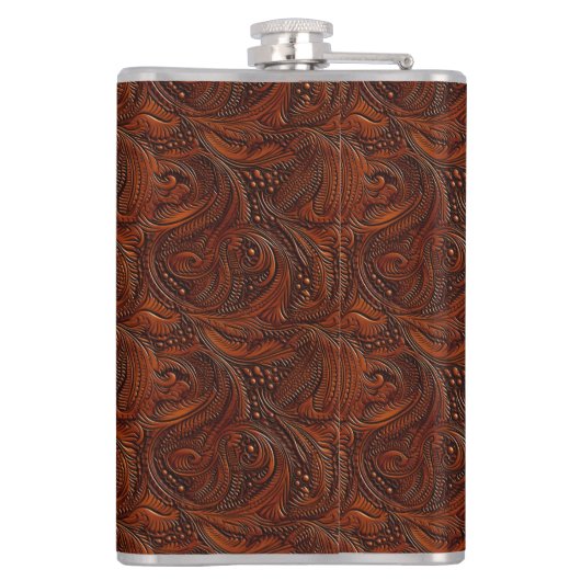 の結婚ツフェイクール革の外観 フラスク (裏面)