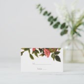 の結婚テンプレートプレイスカードエレガントフローラ プレイスカード (スタンド正面)