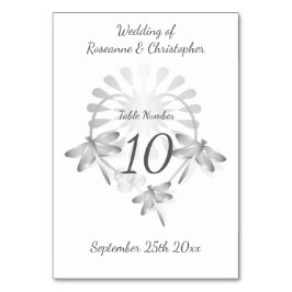 の結婚テーブル番号トンボハート テーブルナンバー