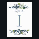 の結婚テーブル番号 | ほこりっぽい青い緑1 テーブルナンバー<br><div class="desc">絵を描結婚Greenery's Table Number (Dusty Blue) 1：この木の美しいテーブルナンバーはユーカリの花束に埃っぽいブルーの色合いを施したもの。**自分の色を選ぶ方法： 1) 「クリックIt」または「Personalize」ボタンで。2)新しい背景色の選択3)背中忘れも変えないで！</div>