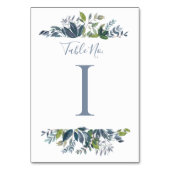 の結婚テーブル番号 | ほこりっぽい青い緑1 テーブルナンバー (正面)