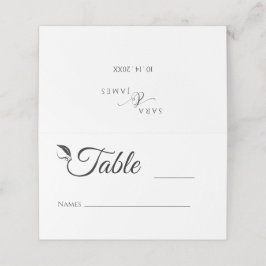 の結婚テーブル番号 プレイスカード