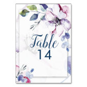 の結婚テーブル番号 |水彩りんご花 テーブルナンバー (裏面)