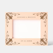 の結婚テーマバロック装飾枠 レーザー彫刻フレーム (正面)