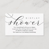 の結婚ディスプレイシャワーモダン、エレガンスミニマル エンクロージャーカード (正面)