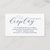 の結婚ディスプレイシャワー、エレガンスモダンミニマリスト エンクロージャーカード (正面)