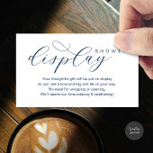 の結婚ディスプレイシャワー、エレガンスモダンミニマリスト エンクロージャーカード