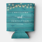 の結婚ディナーとパーティー、ストリン素朴グライト 缶クーラー (正面)