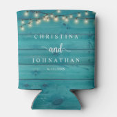 の結婚ディナーとパーティー、ストリン素朴グライト 缶クーラー (裏面)