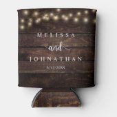 の結婚ディナーとパーティー、ストリン素朴グライト 缶クーラー (正面)