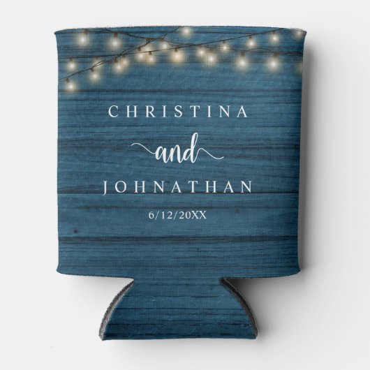 の結婚ディナーとパーティー、ストリン素朴グライト 缶クーラー (正面)