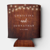 の結婚ディナーとパーティー、ストリン素朴グライト 缶クーラー (裏面)