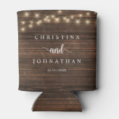 の結婚ディナーとパーティー、ストリン素朴グライト 缶クーラー (裏面)