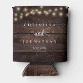 の結婚ディナーとパーティー、ストリン素朴グライト 缶クーラー (正面)