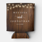 の結婚ディナーとパーティー、ストリン素朴グライト 缶クーラー (正面)