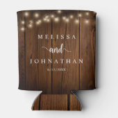 の結婚ディナーとパーティー、ストリン素朴グライト 缶クーラー (裏面)