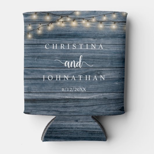 の結婚ディナーとパーティー、ストリン素朴グライト 缶クーラー (正面)