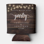 の結婚ディナーとパーティー、ストリン素朴グライト 缶クーラー (裏面)