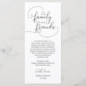 の結婚ディナープレイス設定サンキューカード プログラム (正面)