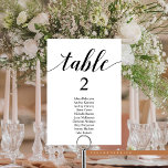 の結婚ディナーモダン客席表カード テーブルナンバー<br><div class="desc">のディナ結婚ーゲストシーティングテーブルのチャートカードモダン、Classyはカスタマイズ文字をテーマにし、あなたの結婚式のパーティーのカラーテーマを削除して記入した。</div>