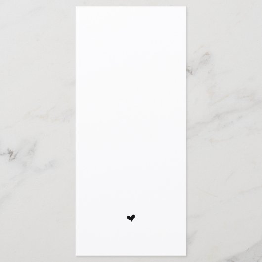 の結婚ディナー、配置設定サンキューカード プログラム (裏面)