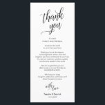 の結婚ディナー、配置設定サンキューカード プログラム<br><div class="desc">これは上品なモダンブラック、ディナープレイス設定サンキューカード。共有の愛をし、あなたのゲストに感謝を示す，彼らは彼らの席に座ってこ読のパーソナライズされた魅力的感謝してい、場所のカード特別な日のお祝いを始める素晴らしい方法だ！詳しいデザインとインスピレーションについては、当社のウェブサイトをご覧ください： www.zazzle.com/teeshaderrick #TeeshaDerrick</div>