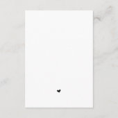 の結婚ディナーRSVP、食事のオプション、曲のリクエスト エンクロージャーカード (裏面)