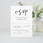 の結婚ディナーRSVP、食事オプション エンクロージャーカード (スタンド正面)