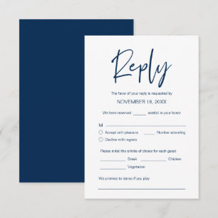 の結婚ディナーRSVP、食事オプション、曲のリクエスト エンクロージャーカード