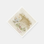 の結婚デイジー書 スタンダードカクテルナプキン (角)