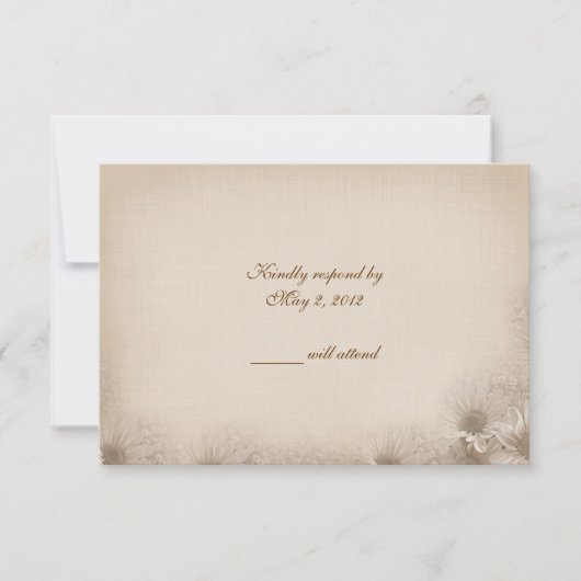 の結婚デイジー 出欠カード (正面)