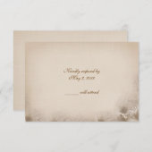 の結婚デイジー 出欠カード (正面/裏面)