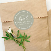 の結婚トレンディースクリプト緑が治療を受ける ラウンドシール