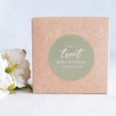 の結婚トレンディーセージ・グリーンが楽しめる ラウンドシール