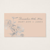 の結婚ドリンク券シンプルフローラシルバー赤面 (裏面)