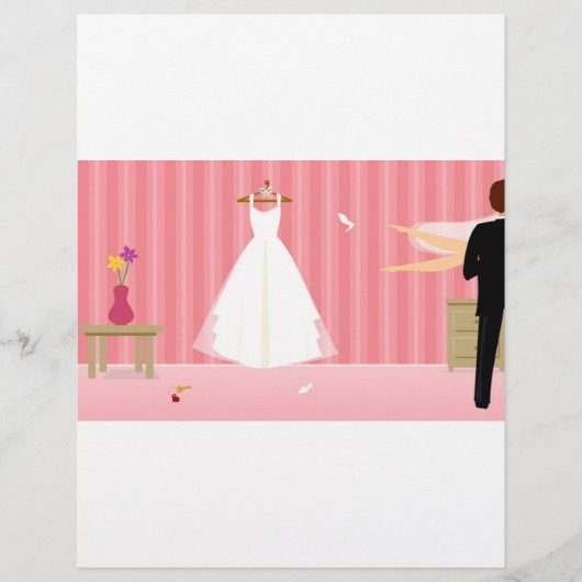 の結婚ドレスピストライプンク (正面)