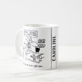 の結婚ドレスメーカーは「電車の中」 コーヒーマグカップ (正面左)