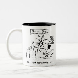 の結婚ドレスメーカーは「電車の中」 ツートーンマグカップ