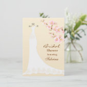 の結婚ドレス、チェリー・ブロッサム・ブライダルシャワー 招待状 (スタンド正面)