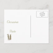 の結婚ハイヒール紙製品 案内ポストカード (裏面)