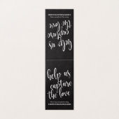 の結婚ハッシュタグのサインシックな書道Chalkboard (外部フラット)