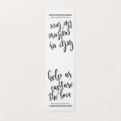 の結婚ハッシュタグのサイン書道の白黒 (外部フラット)