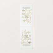 の結婚ハッシュタグ記号 – スタイリッシュ金ゴールドフェイクフォイル (外部フラット)