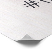 の結婚ハッシュタグinstagram記号 ポスター (角)