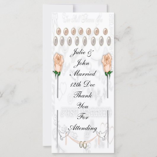 の結婚ハト (裏面)