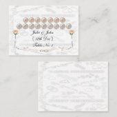 の結婚ハト プレイスカード (正面/裏面)